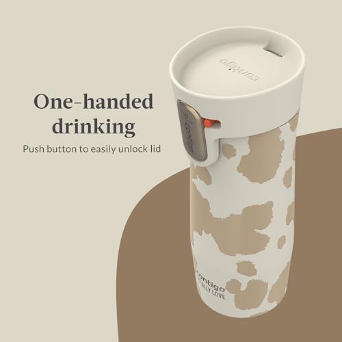 Contigo AUTOSEAL West Loop Vacuum-Insulated Stainless Steel Travel Mug with Easy-Clean Lid 20 oz Sake