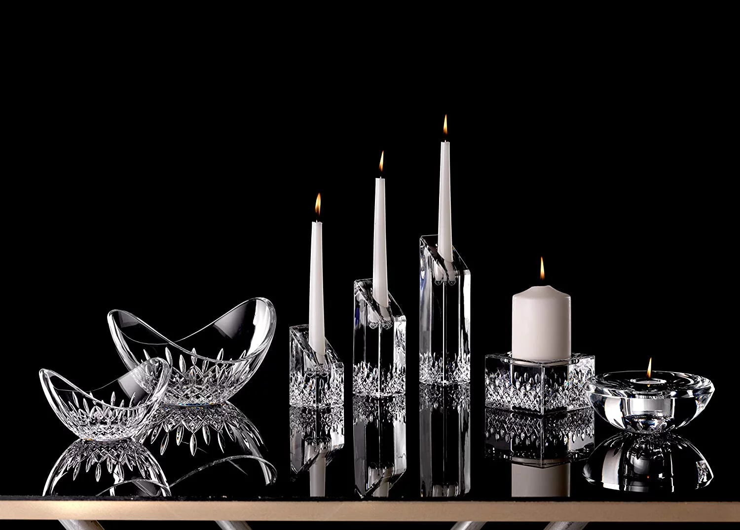 Crystal Lismore Essence Ellipse Bowl, 6