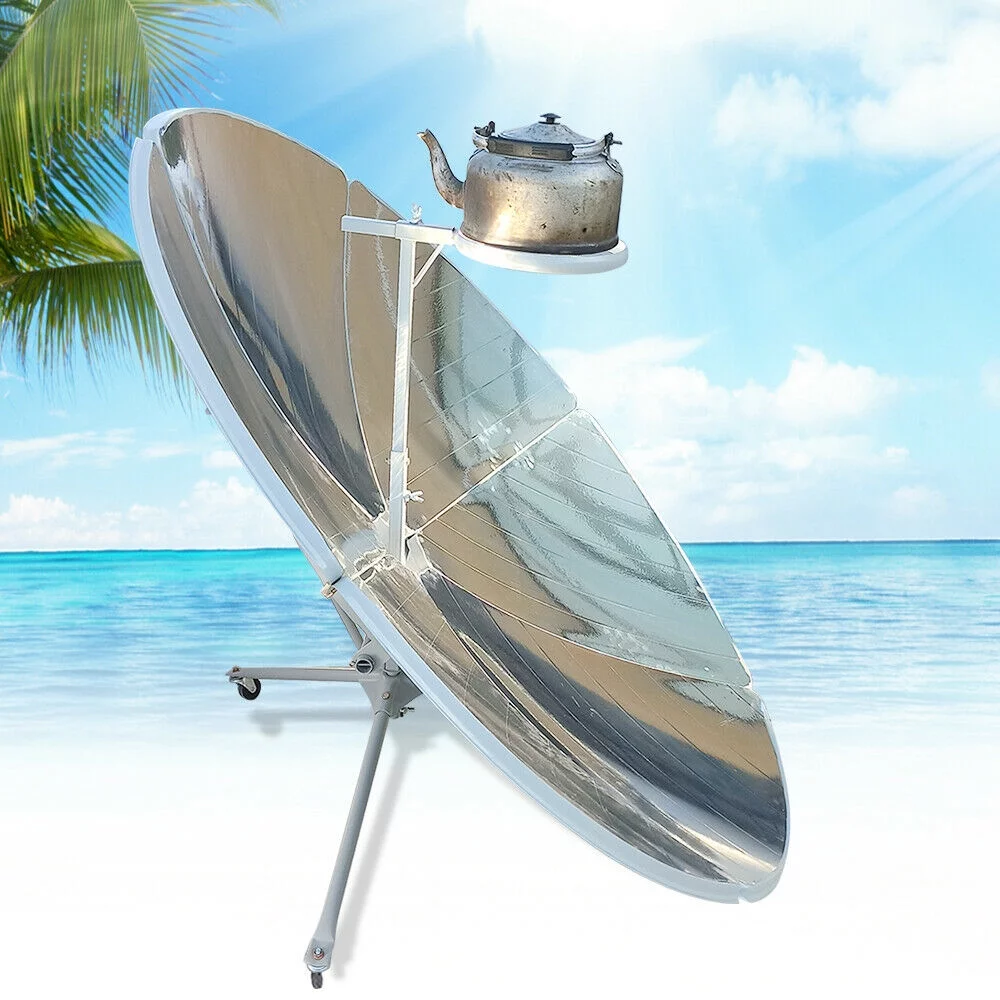 DENEST Portable Solar Cooker Stoves Iron Multifunctional 150cm Diameter Parabolic