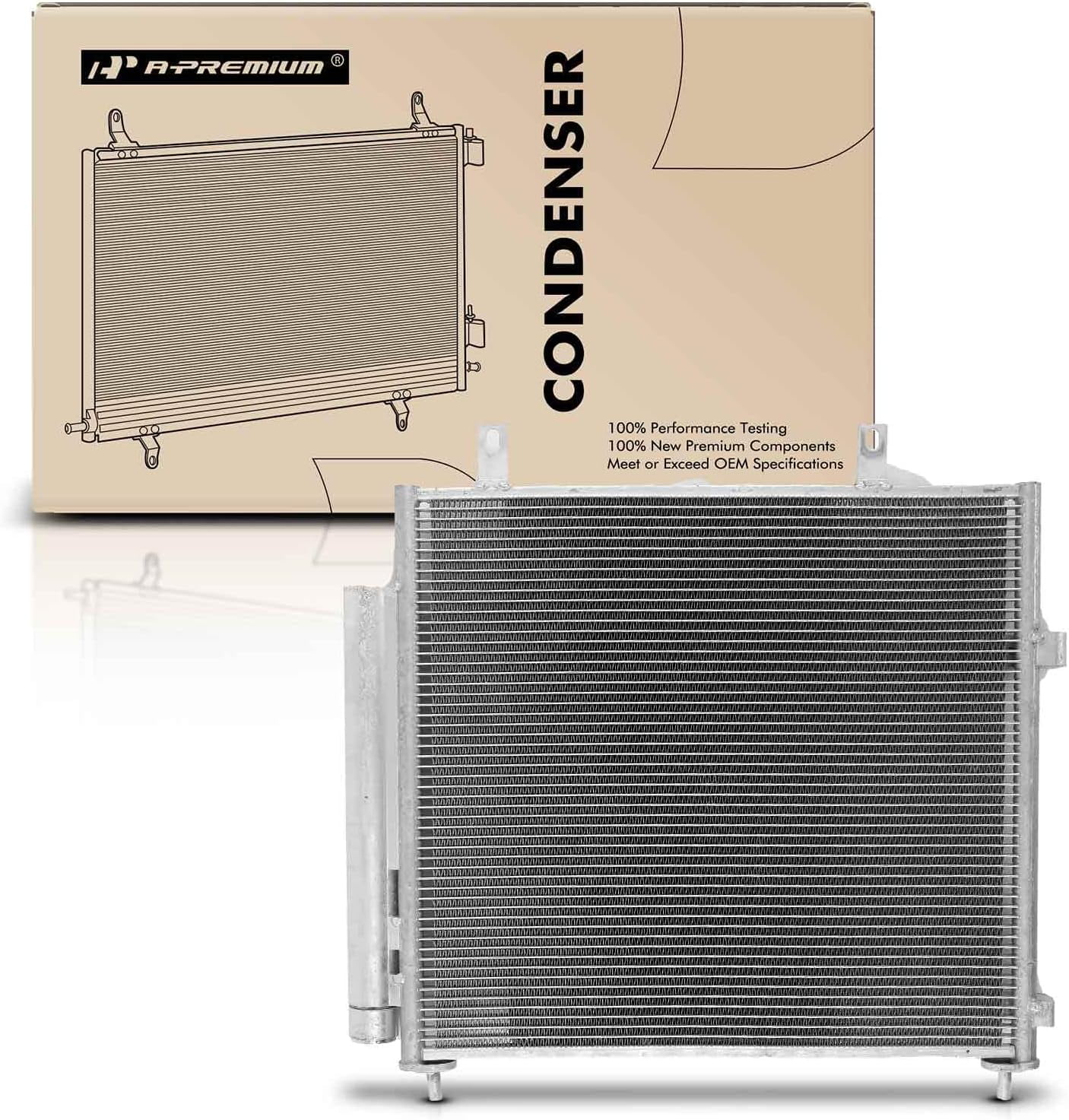 A-Premium Air Conditioning A/C Condenser Compatible with Mitsubishi Mirage 2017-2022, Mirage G4 2017-2022, L3 1.2L, Replace# 30050, 7812A339