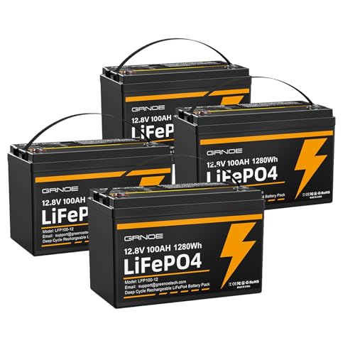12V 100Ah LiFePO4 Battery Group 31 With Built-in 100A BMS, 15000 Deep Cycles Rechargeable Lithium Battery Prefect for Solar System, Rvs, Marine, Vans, Trailer, Backup
