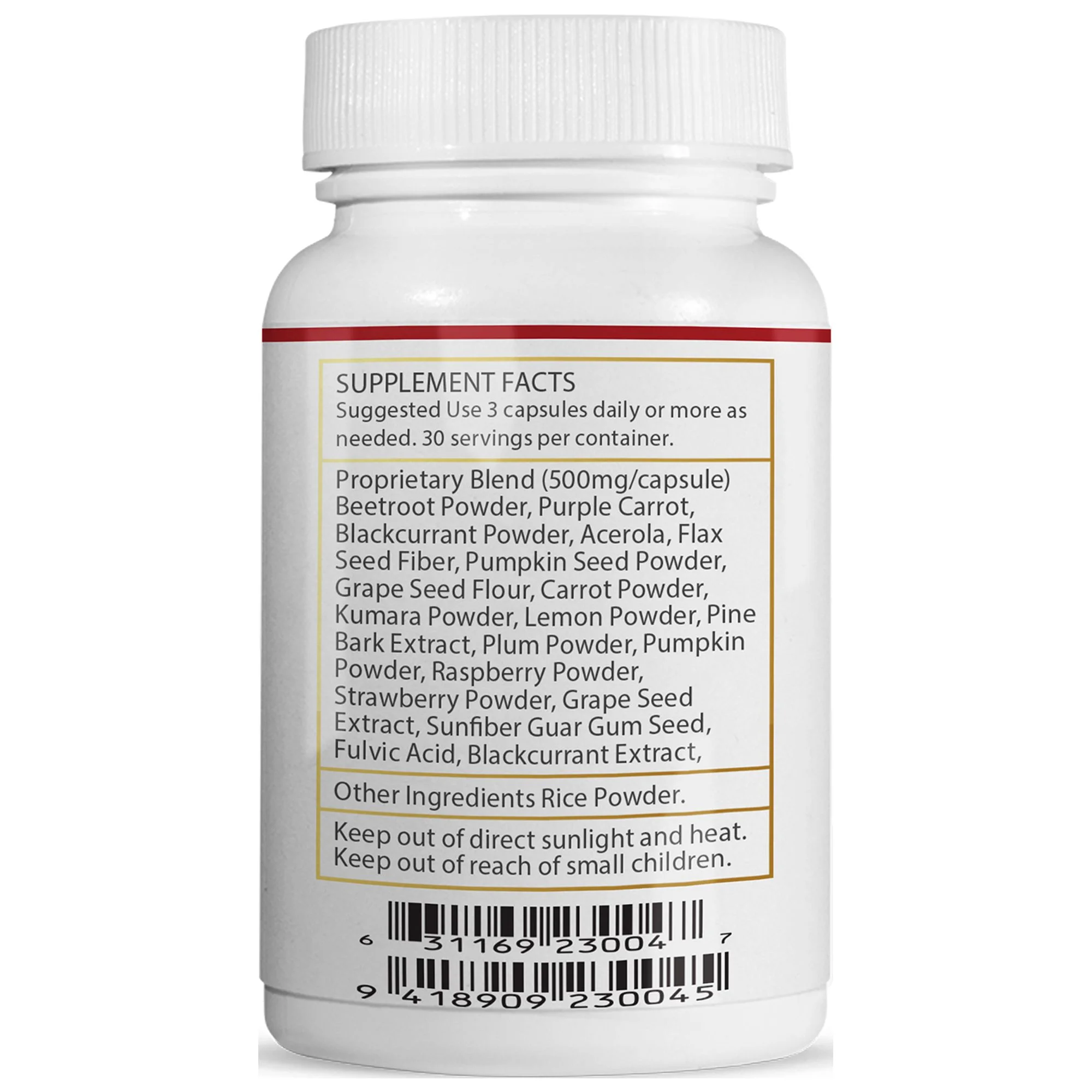 TURNER UAF1000+ Super Reds Capsules, Antioxidants, Superfood Energy, Essential Veggies, 180 Pills, 2 Bottles