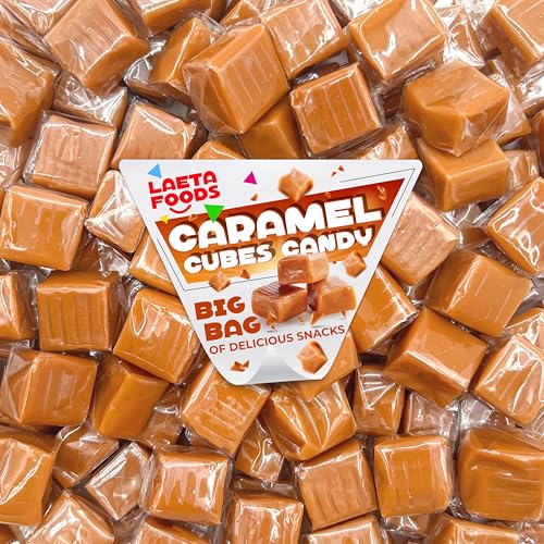Kraft Caramel Cubes Candy, Individually Wrapped (3 Pound Bag - Approx. 200 Count)