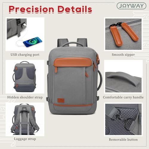 Joyway Expandable Carry on Luggage Sets Airline Approved, Lightweight Hard Shell 20 Inch Carry-on Suitcase with Spinner Wheels