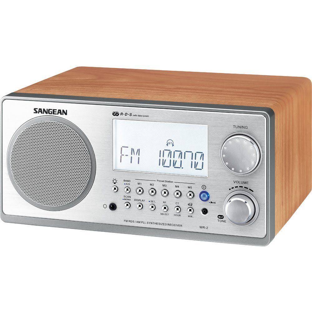 Sangean WR-2 FM-RBDS amwooden Cabinet Digital Tuning Receiver (Walnut)