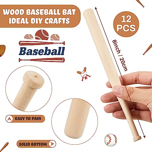Libima 24 Pcs Mini Baseball Bats Mini Foam Sports Balls 8