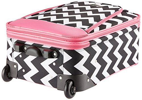 Rockland Fashion Expandable Softside Upright Luggage Set, Charcoal, 2-Piece (14/19)