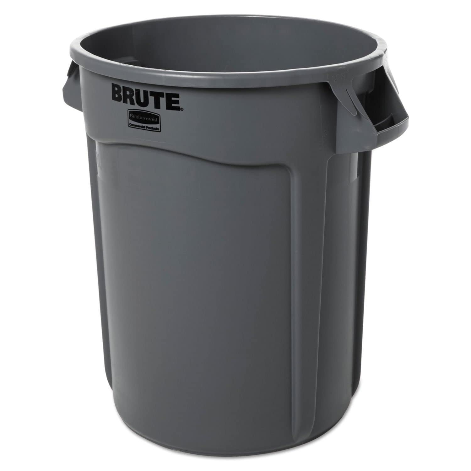 Rubbermaid Commercial 263200GY Round Brute Container Plastic 32 gal Gray (1)