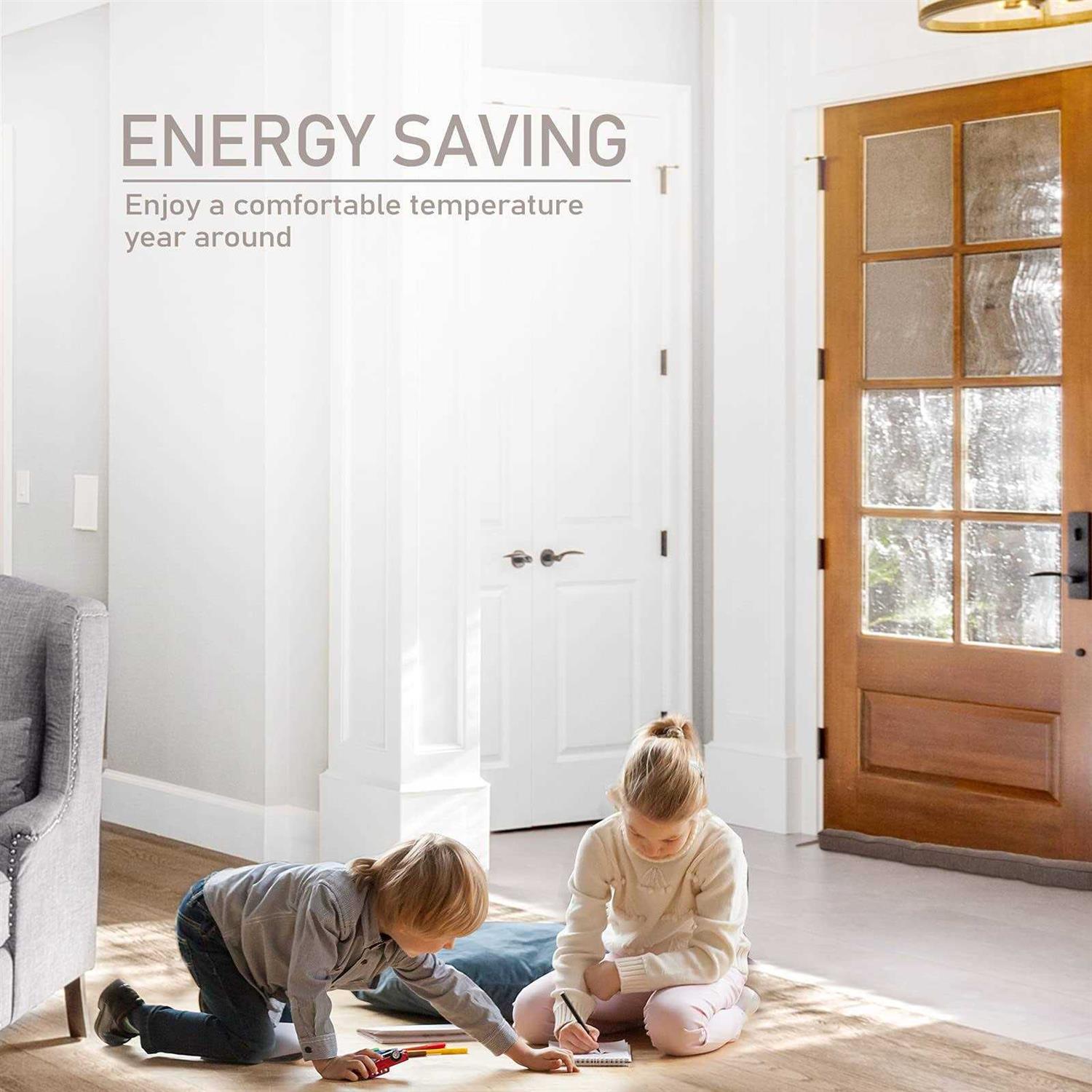 Kakiclay Weighted Draft Stopper for Bottom of Doors and Windows Heavy Duty Sound Proof Door Draft Guard Door Soundproofing Under Door Noise/Air