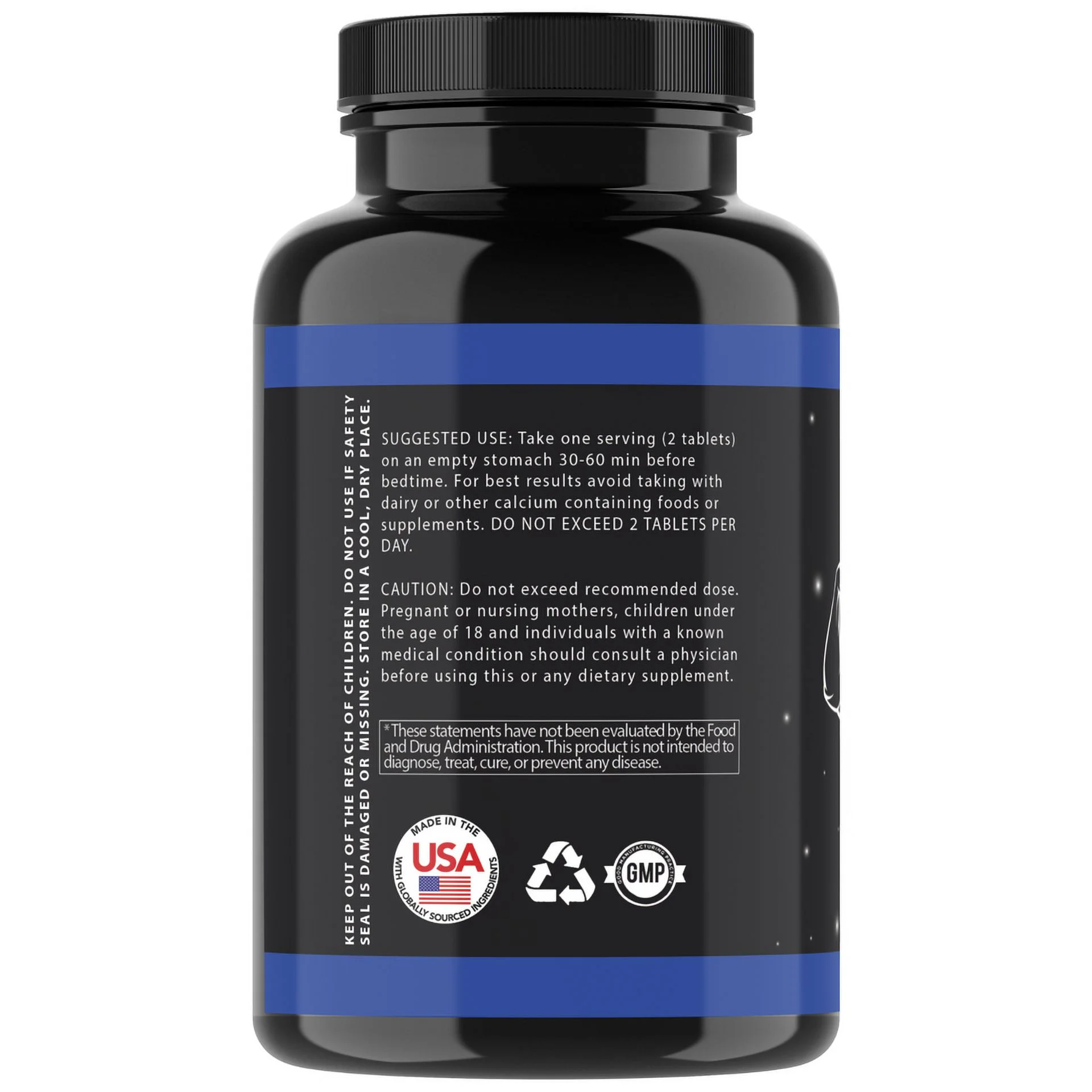 Monster Test Mens Fat Burner PM Night Time Weight Loss Diet Pill 60 Tablet