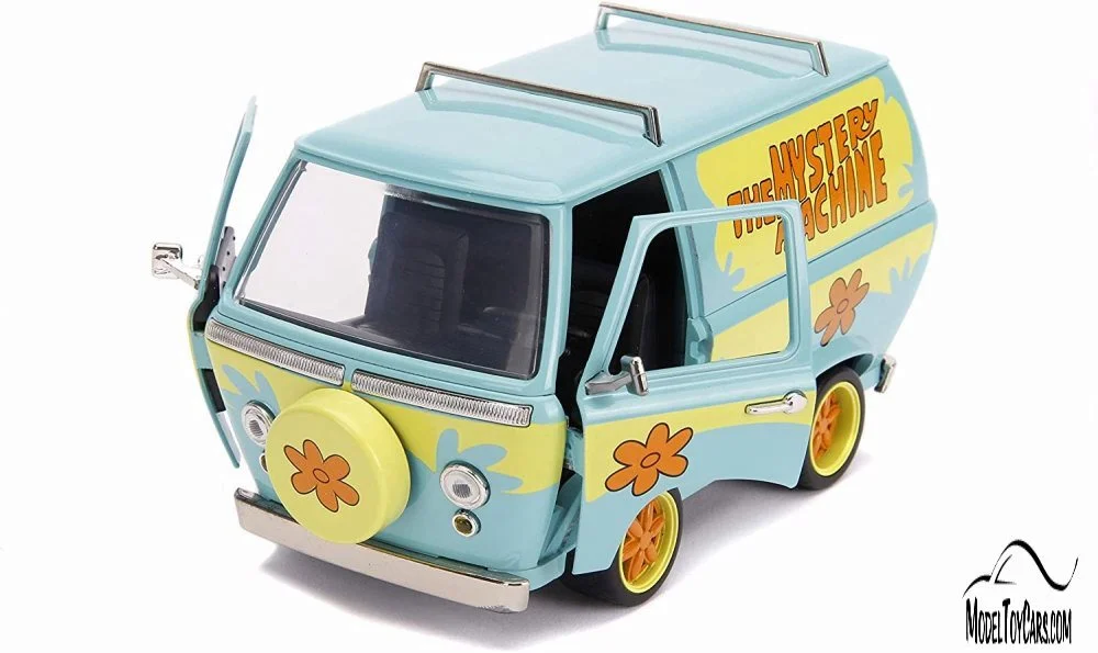 Scooby-Doo Mystery Machine with Shaggy and Scooby Figures, Scooby-Doo! - Jada 31720/4 - 1/24 scale Diecast Model Toy Car