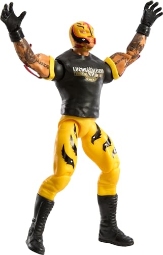 Mattel WWE Action Figure, 6-inch Collectible Rey Mysterio with 10 Articulation Points & Life-Like Look