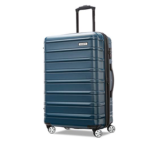 Samsonite Omni 2 Hardside Expandable Luggage with Spinner Wheels, 2-Piece Set (19/24), Lagoon Blue