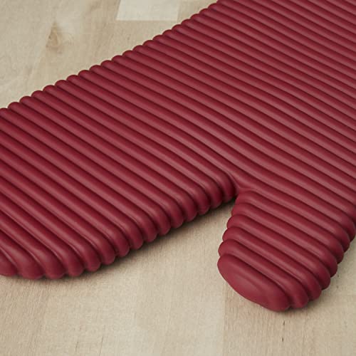 KITCHENAID Ribbed Soft Silicone Oven Mitt 2-Pack Set, 7.5