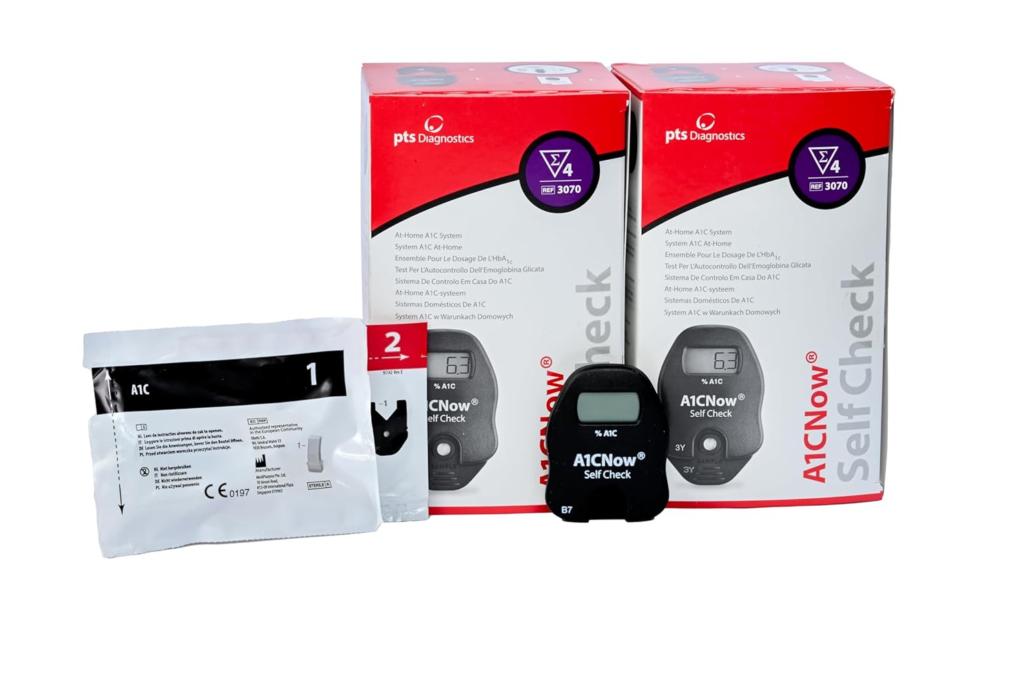 A1CNow glycated Hemoglobin - HbA1c, Hemoglobin A1C Multi-Test System 8 Tests