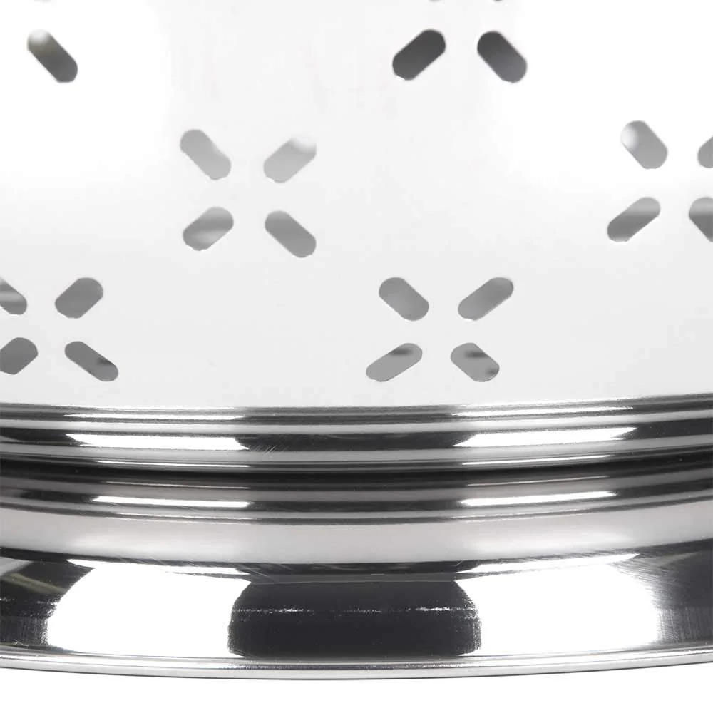 Lindys CC8 8 qt. Stainless Steel Colander - Silver