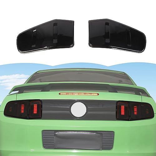 RT-TCZ Tail Light Lamp Cover Guard Trim Frame Bezels Decoration Accessories Compatible with Ford Mustang 2018-2023(2018+ Smoke Black)