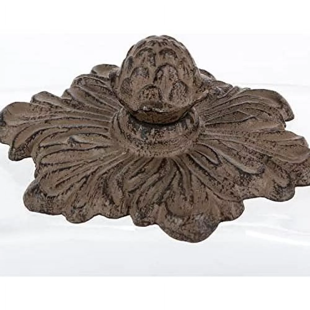 Cream Ceramic Butter Dish With Metal Work In Acanthus Leaf Design