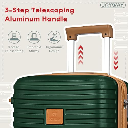 Joyway Expandable Carry on Luggage Sets Airline Approved, Lightweight Hard Shell 20 Inch Carry-on Suitcase with Spinner Wheels