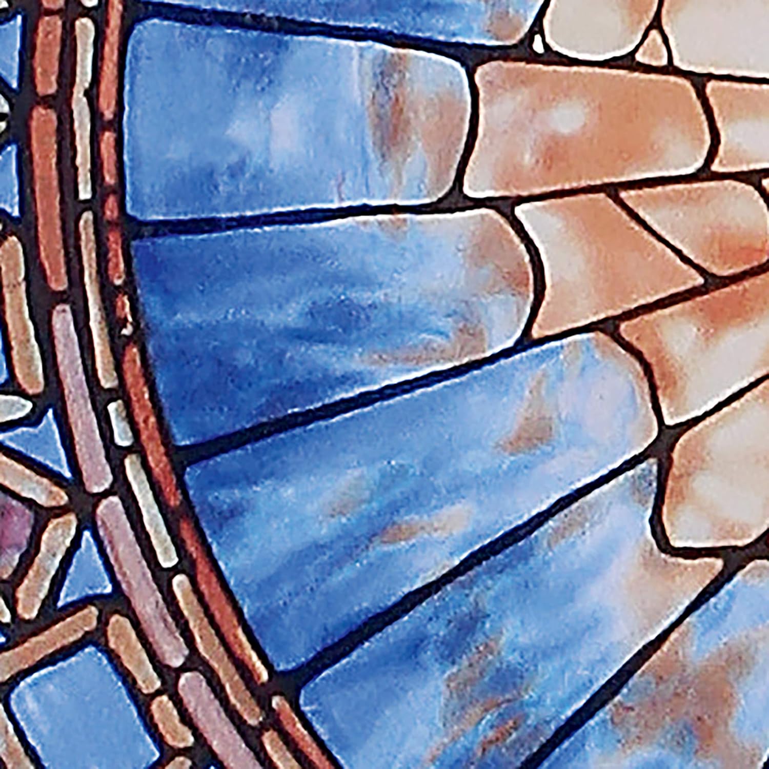 Stained Glass Panel - The Holy Spirit Round Stained Glass Window Hangings - Art Glass Window Treatments