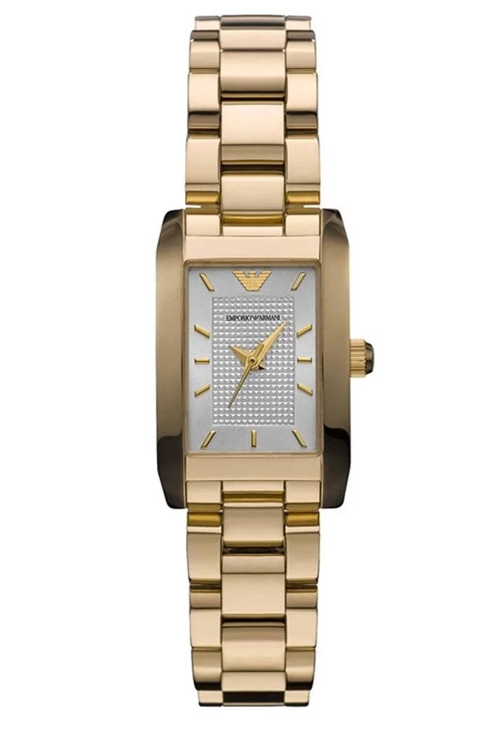 WATCH ARMANI STAINLESS STEEL WHITE GOLDEN WOMEN AR0360