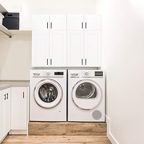 Brookings Shaker Unassembled Bridge Wall Kitchen Cabinet W3018, 30 W x 12 D x 18 H, Painted White with Sherwin Williams®, Solid Wood – Design House, 561662