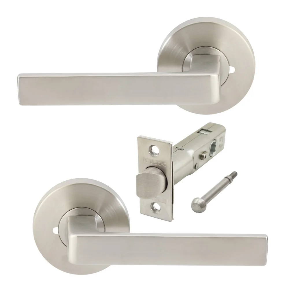 Inox Ra345l472 Tokyo Privacy Door Lever Set - Stainless Steel