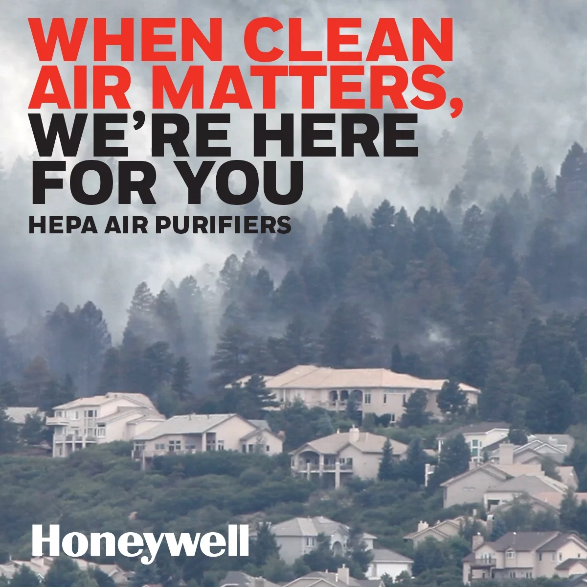 Honeywell Air Purifier, HPA5300B, 500 sq ft, HEPA Filter,  Allergen, Smoke, Pollen, Dust Reducer