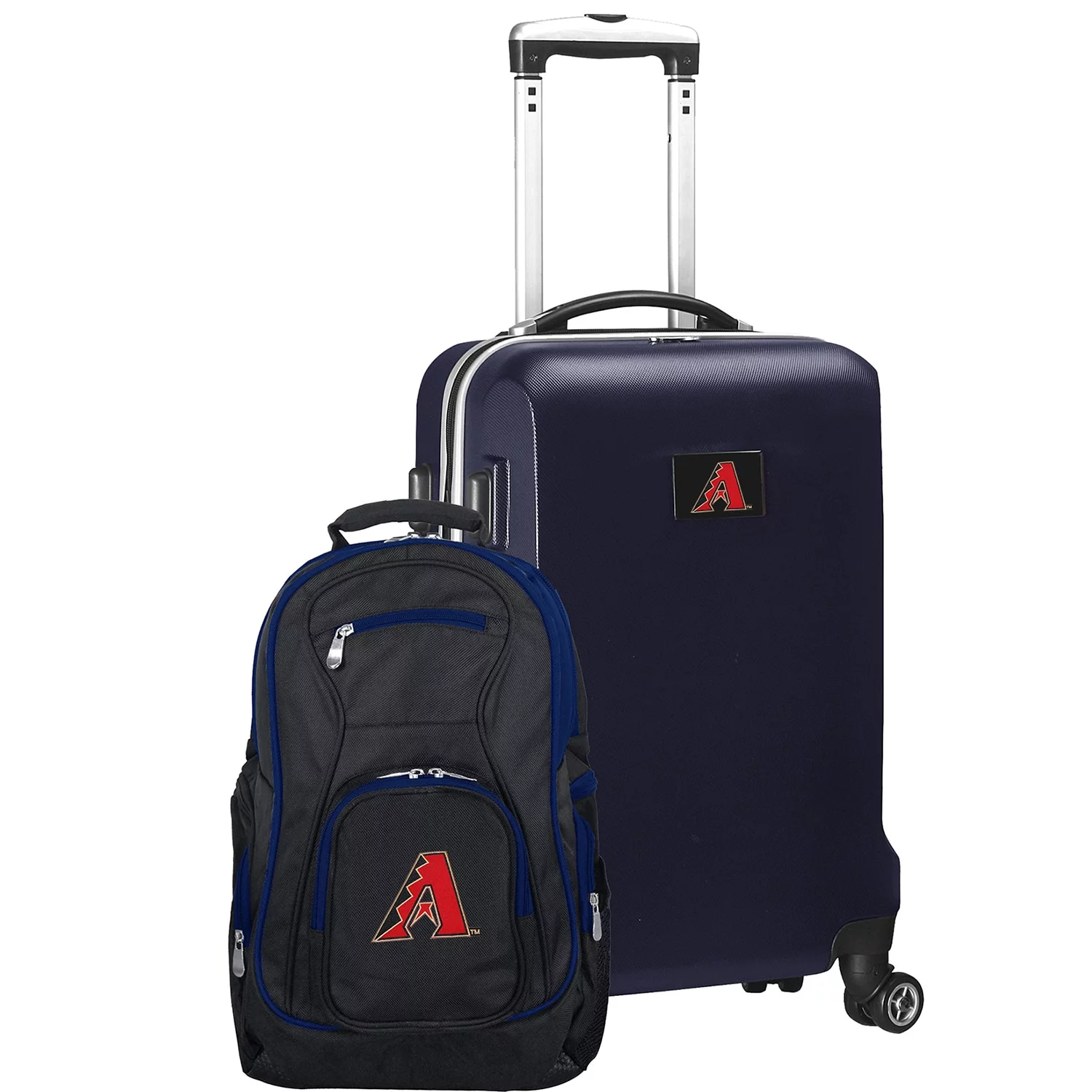 Arizona Diamondbacks Deluxe 2-Piece Backpack and Carry-On Set - Navy