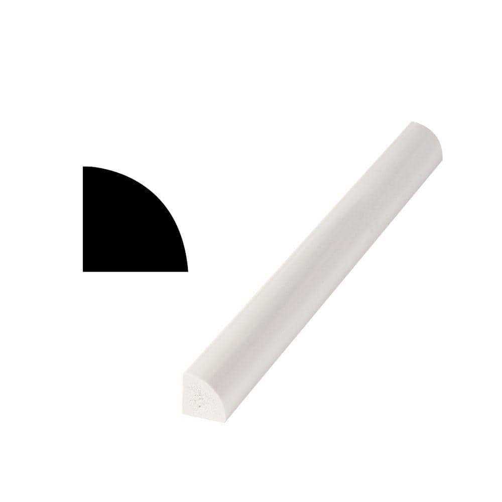 Unbranded 105 3/4 in. x 3/4 in. x 96 in. Finished White Quarter Round Moulding
