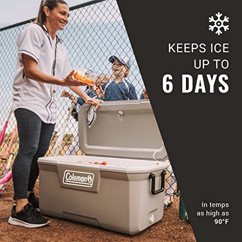 Coleman Classic Series Insulated Portable Cooler, Leak-Resistant Outdoor Hard Cooler Keeps Ice up to 5 Days, 52/70/120/150 Quart