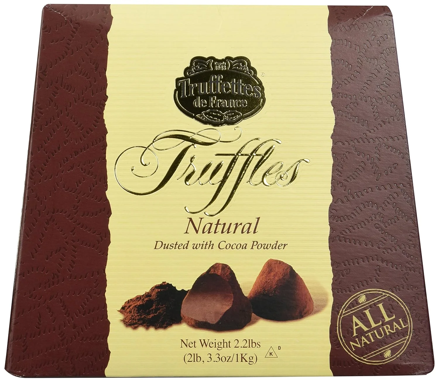 Chocmod 2.2Lbs (1Kg) All Natural Truffles In A Gift Box