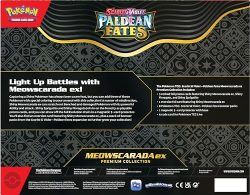 POKEMON TCG: Scarlet and Violet: PALDEAN Fates: POKEMON EX Premium Collection - Shiny Sprigatito