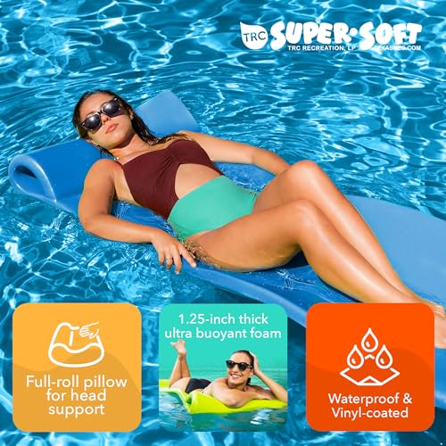 TRC Recreation Foam Swimming Pool Float, Floating Water Lounger, Splash 1.25”