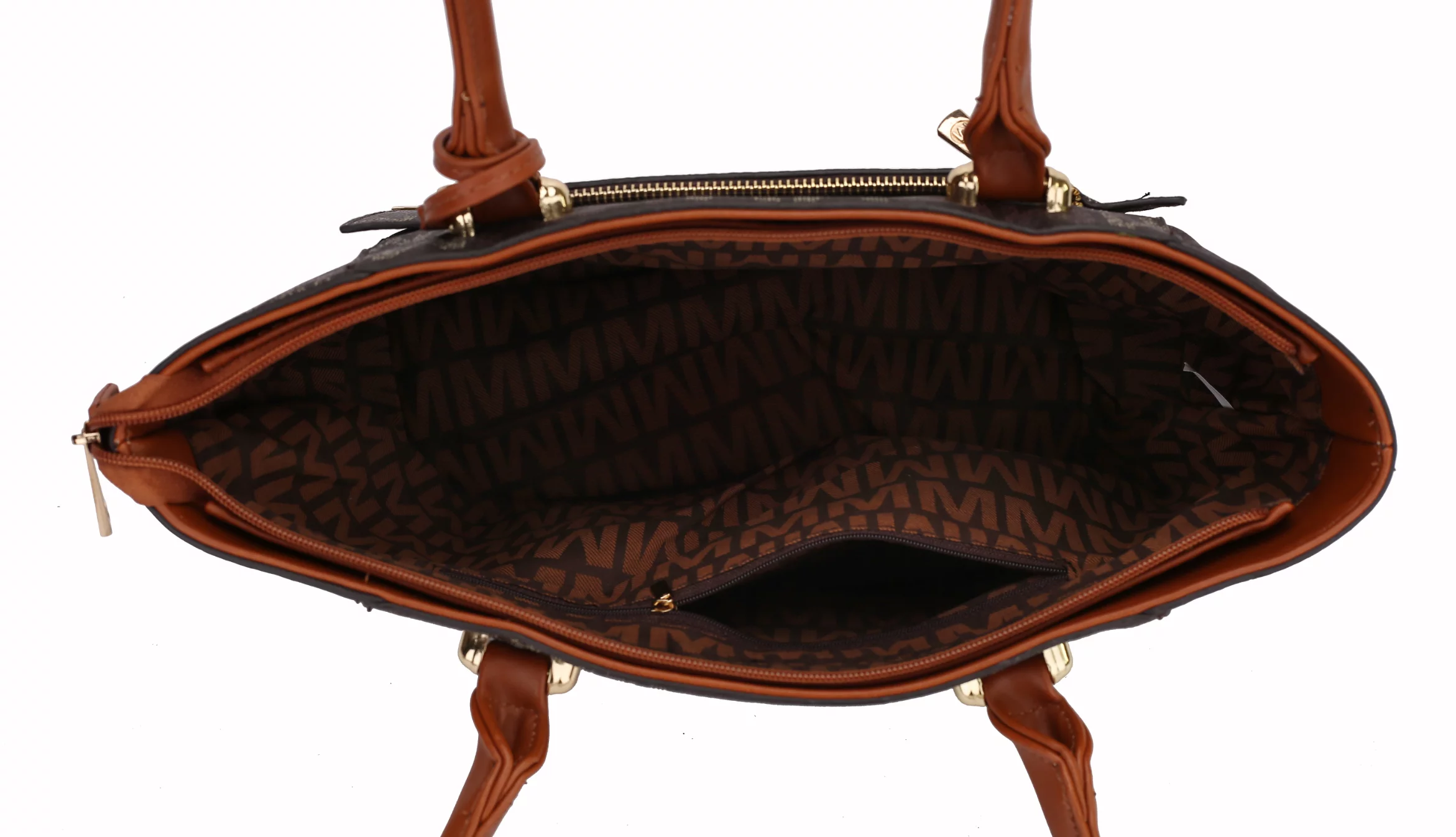 MKF Collection Women’s Lady Tote, Mini Tote and Wallet Handbag Set, 3-Piece, Black