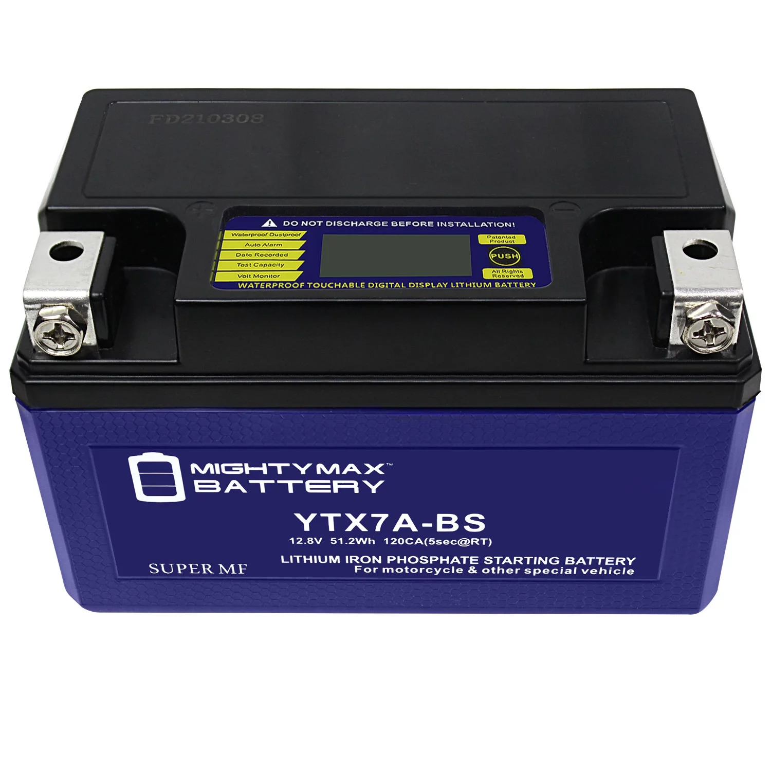 YTX7A-BS Lithium Replacement Battery Compatible with Go-Kart Exide 7A-BS - 4 Pack