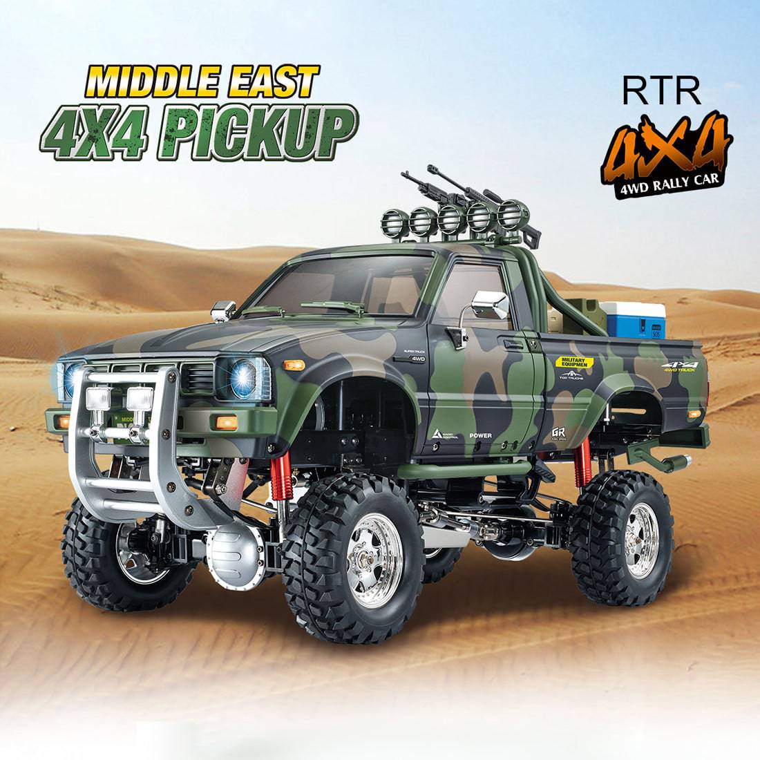 HG-P417 1/10 2.4G Simulation Middle East Pickup Truck RC RTR 4X4 4WD Rally Car