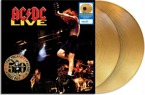 AC/DC - Live (Walmart Exclusive 50th Anniversary gold color vinyl) - Rock 2 LP