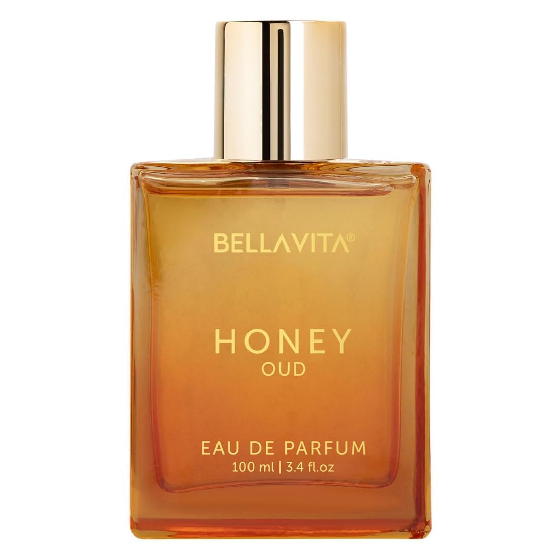 Be'llaVita Luxury Honey Oud Unisex Eau De Parfum with Bergamot, Patchouli, Vanilla|Premium, Sweet & Spicy Fragrance for Men & Women 100ML