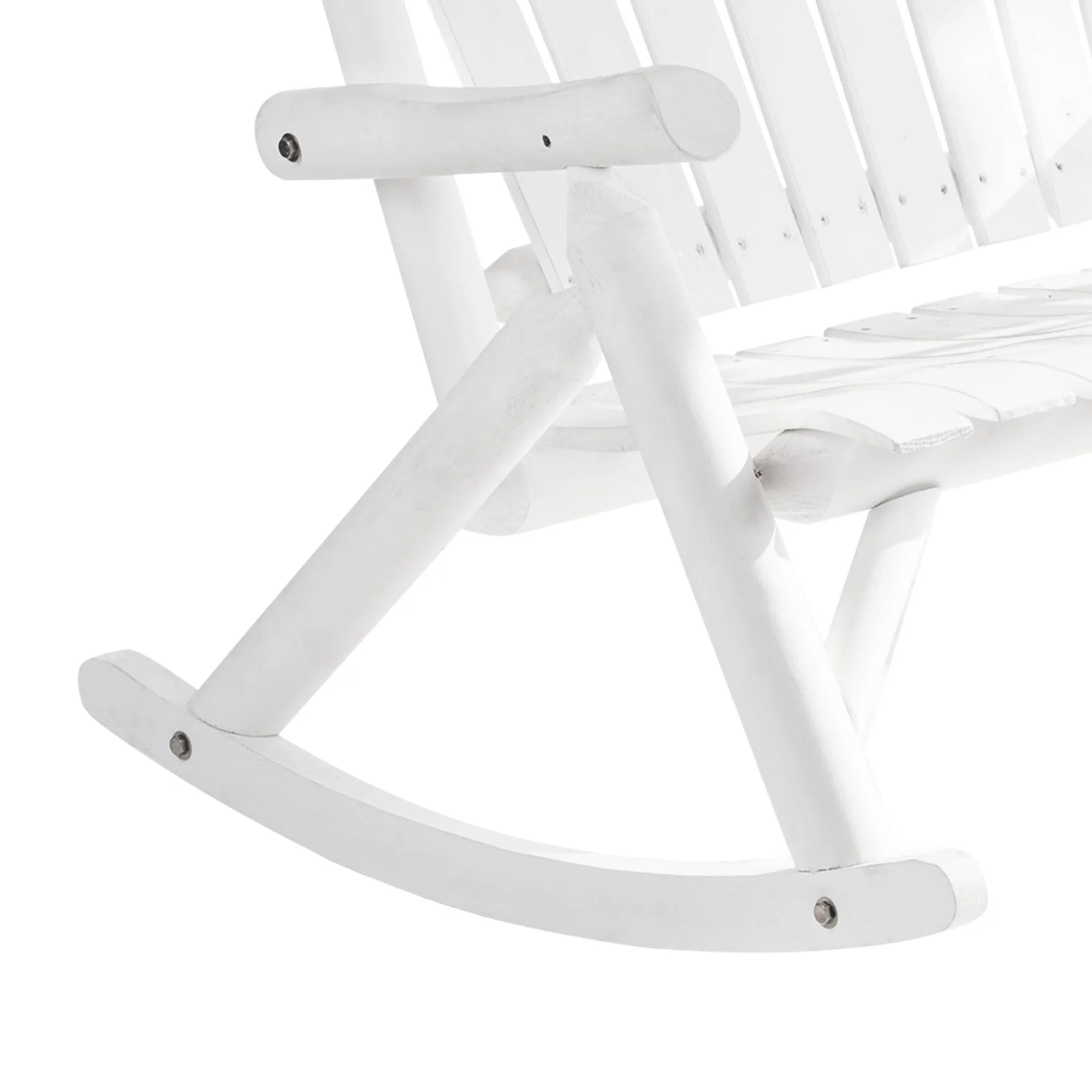 Outsunny 2-Person Wood Rocking Chair, Adirondack Rocker