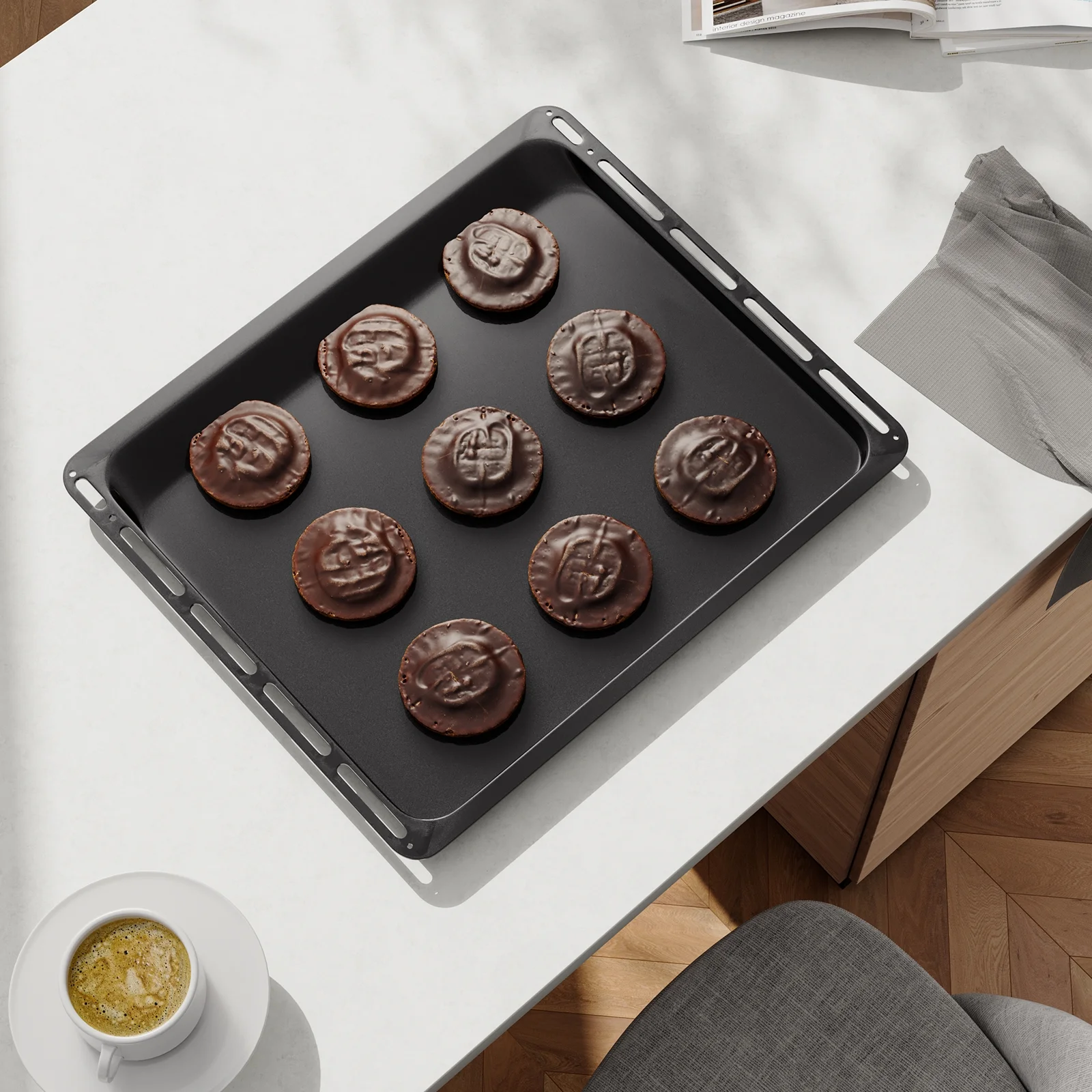 Black Oven Broiling Pan fits Empava 24 