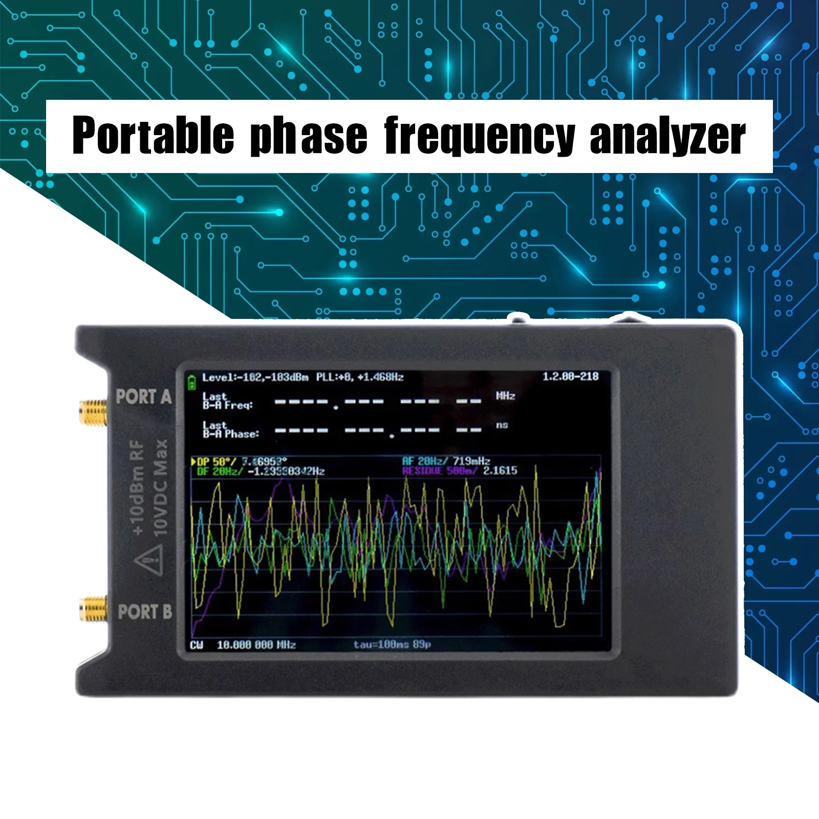TinyPFA Phase Frequency Analyzer For 1M-290 MHz +4