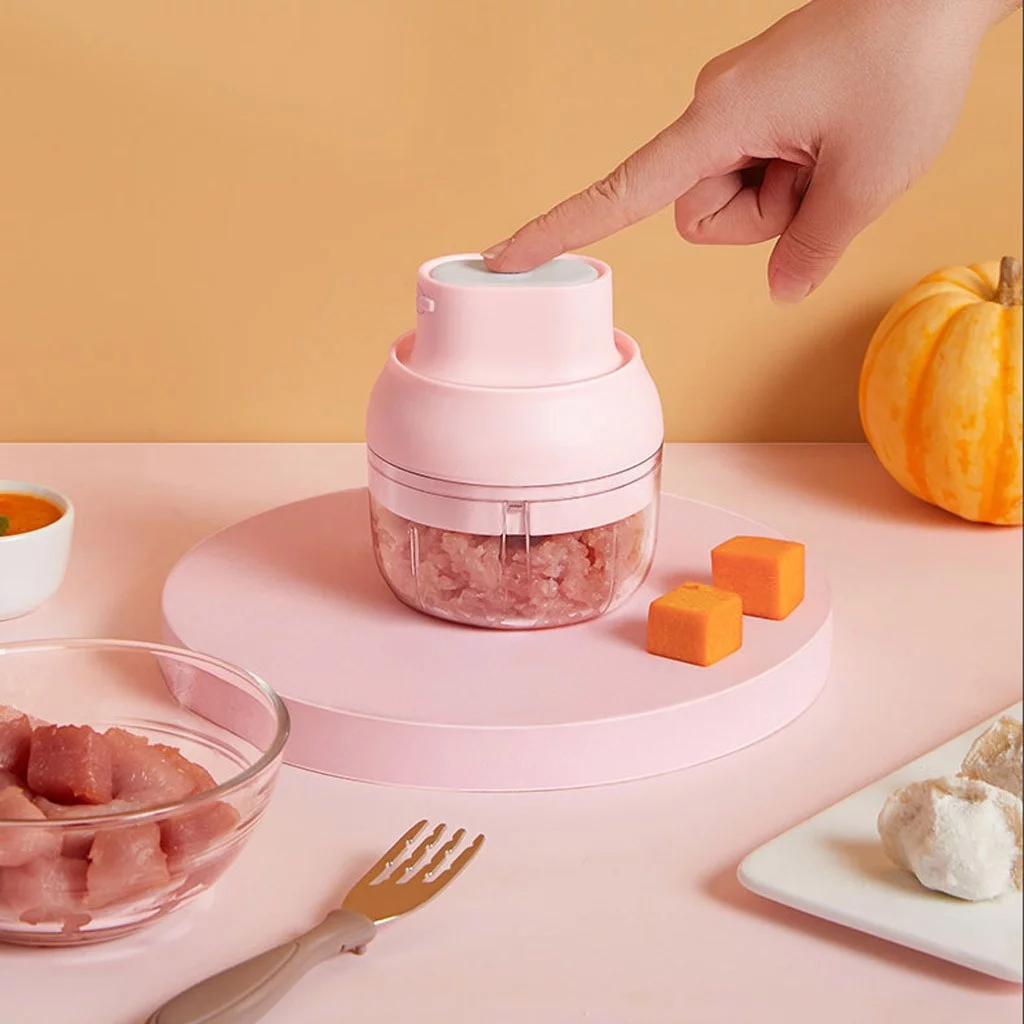 Dengmore Wireless Portable Electric Crusher Electric food Garlic Machine Kitchen Masher for Home