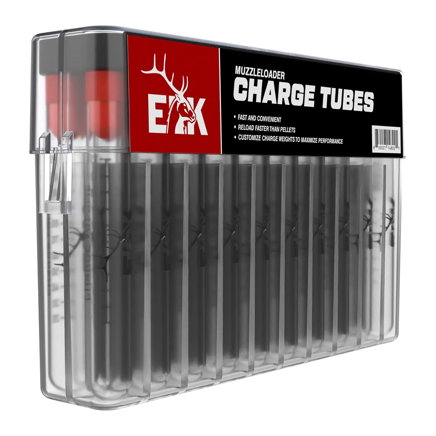 ELK Muzzleloader Powder Charge Measuring Tubes - Essential for Precision Shooting and Quick Reloads (20 Pack)