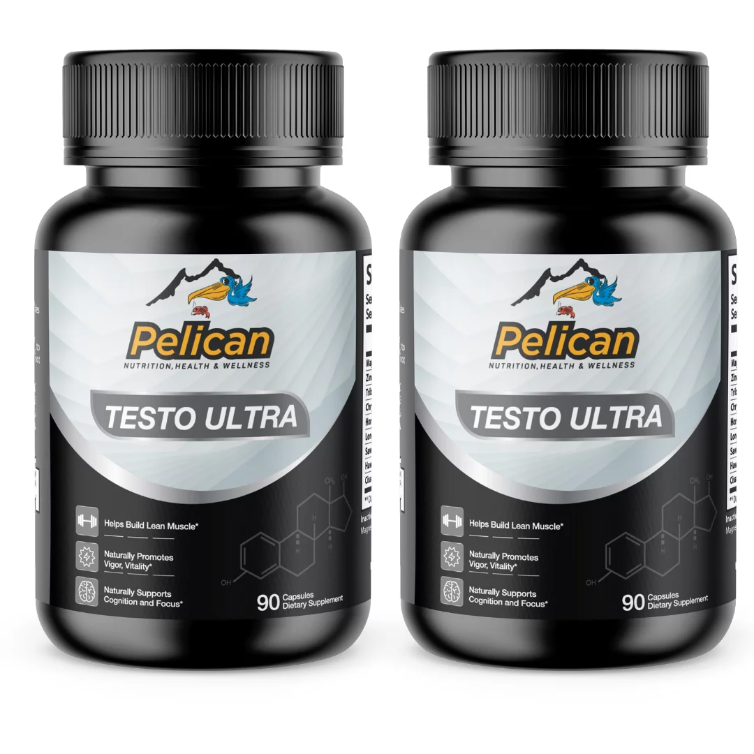 Testo Ultra- Muscle Strength/Growth-2 Bottles- 180 Capsules- Pelican Vitamins