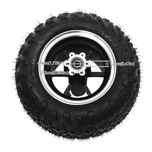 AKaSping 10IN 24V/36V Dual Motor Drive Air Wheel Ki Off-Road Wheel Conversion Kit Brush Gear Motor Chain Kit with Reverse Switch for Electrical Beach Bike Electric Cart Bike