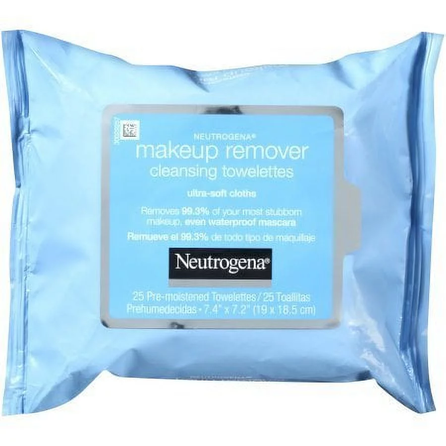Neutrogena Hydrating Makeup Remover Cleansing Wet Towelettes, 25ct, 4-Pack