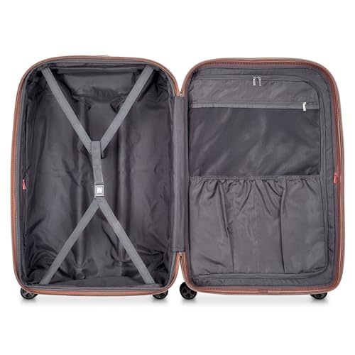 DELSEY PARIS Carrousel Hardside Expandable Luggage with Spinner Wheels, Navy, Carry-on 21 Inch