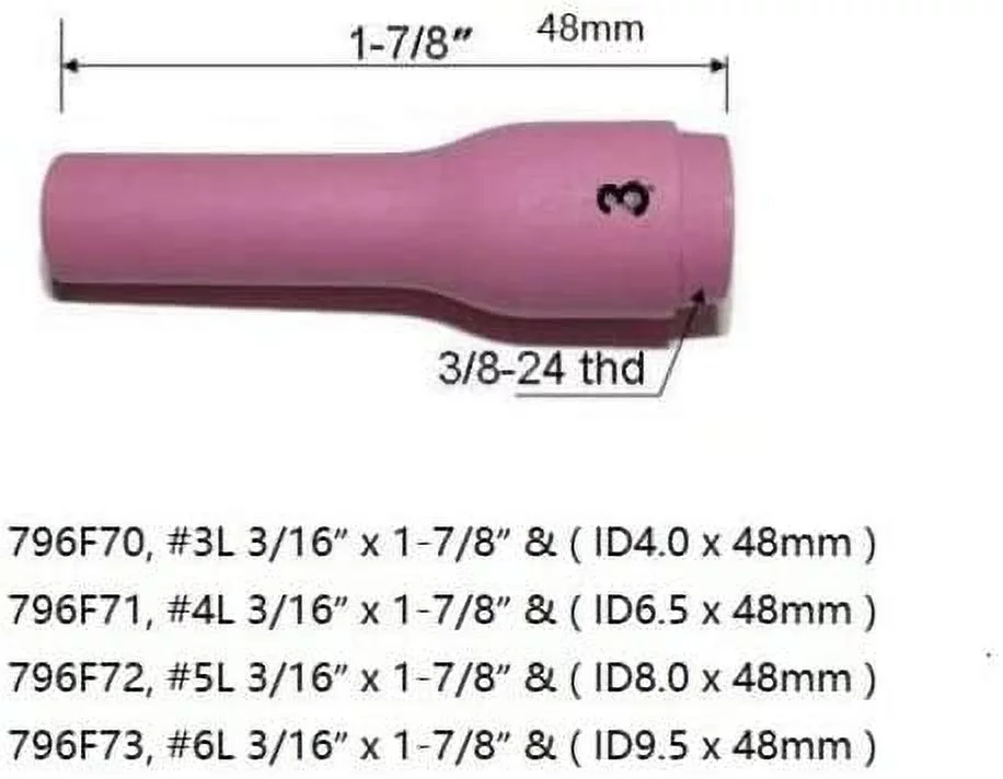 TIG Gas Lens Collet Body Assorted Size Kit Fit SR WP 9 20 25 TIG Welding Torch 46pcs