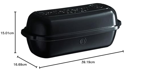 Emile Henry Italian Bread Loaf Baker | Burgundy